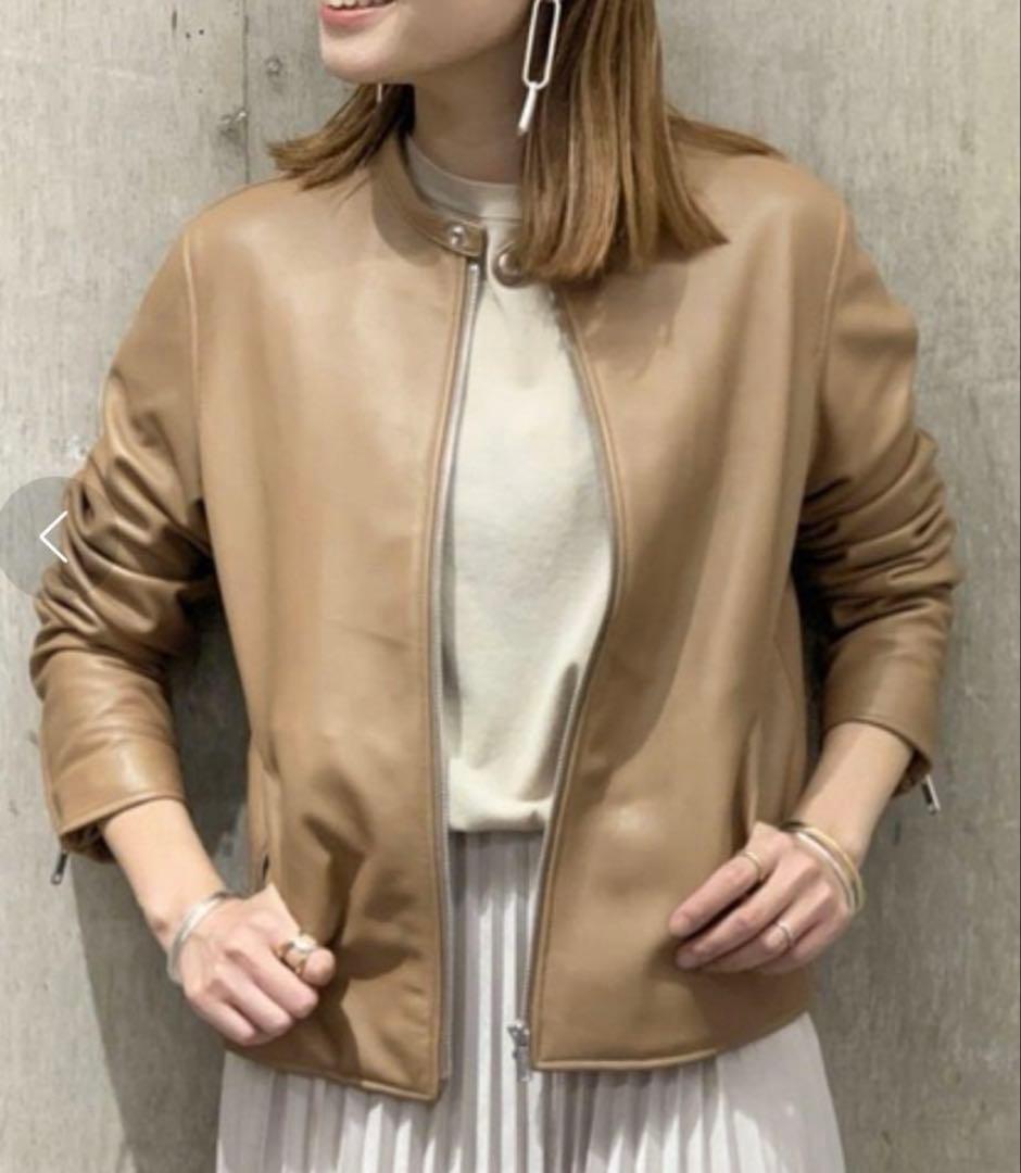 JOURNAL STANDARD レザーシングルライダース　ブラウンSサイズ