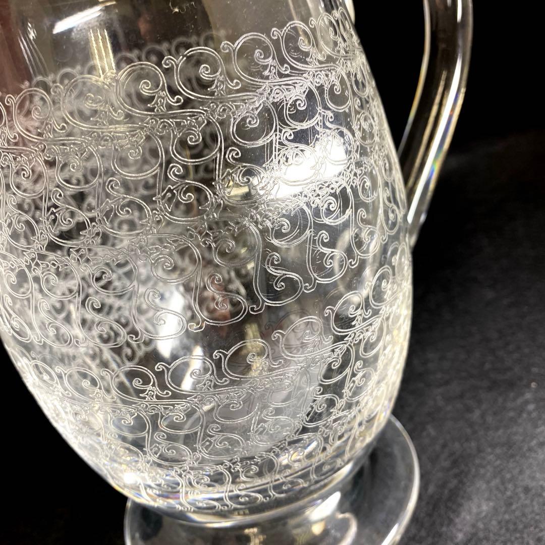 バカラ　ローハンピッチャー　高さ19.5㎝　東Y7-0213☆2Fトヒル