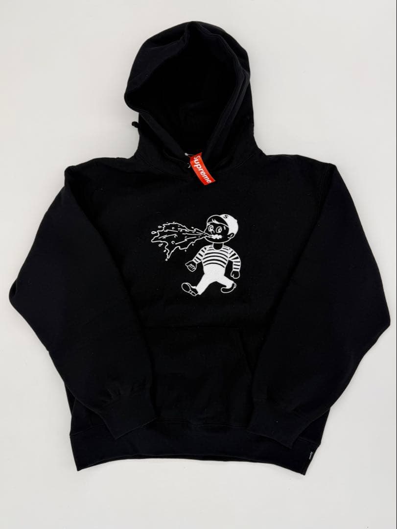 新品未着用　Supreme run パーカー　黒　Lサイズ　スウェット