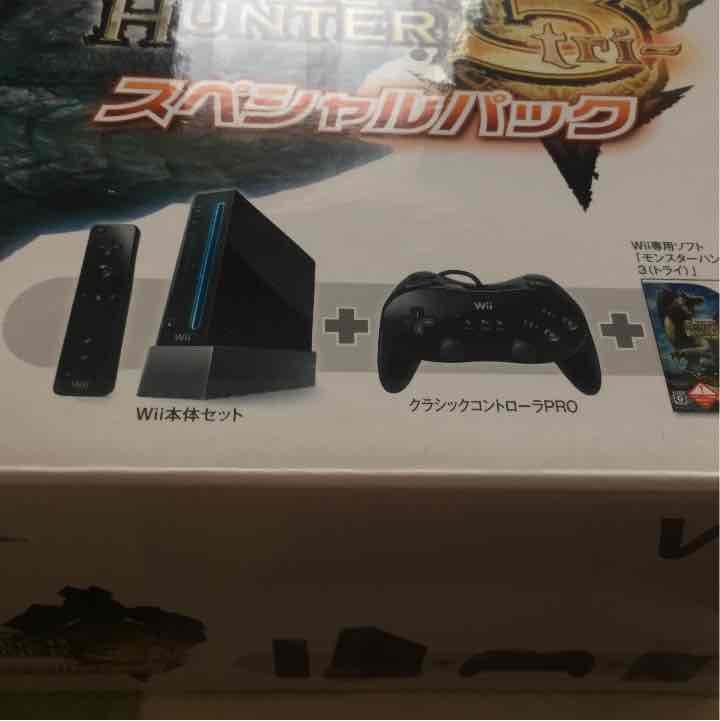 Wii 黒 限定モンハン３ スペシャルパック