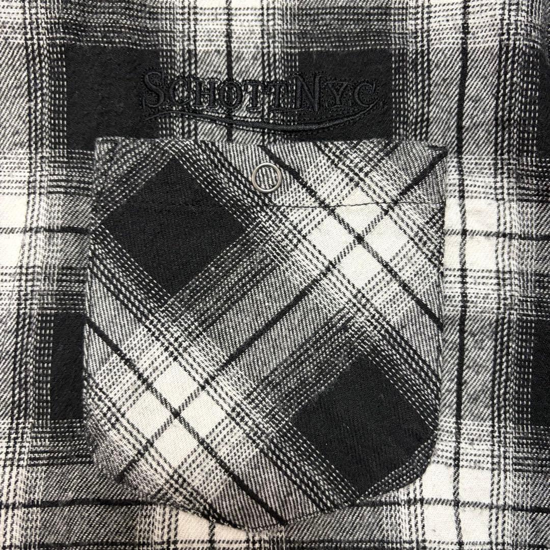 【超人気】Schott ショット ネルシャツ L チェック柄