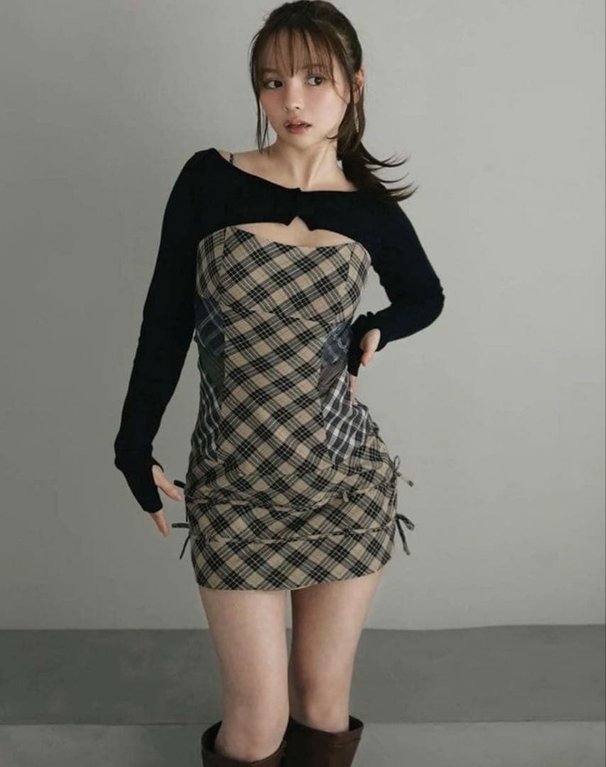 ワンピース Aine set mini dress S beige