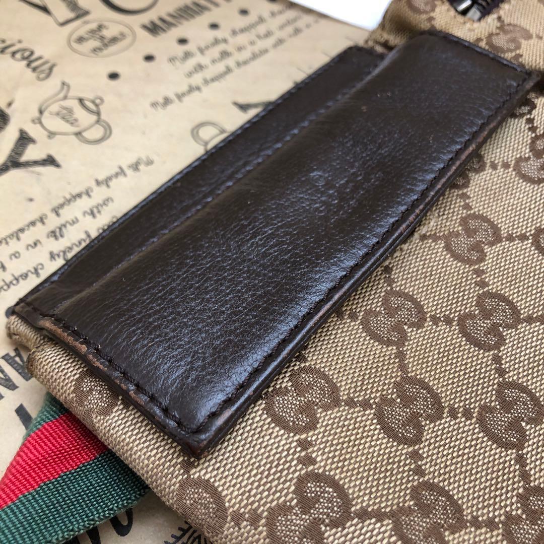 グッチ GG柄 シェリーライン ボティー バッグ キャンバス S3124