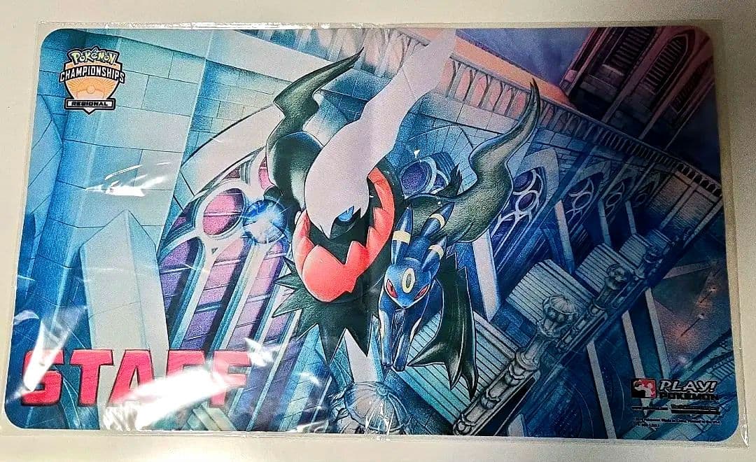 ダークライ&ブラッキー　プレイマット STAFF　海外　サプライ　ポケカ