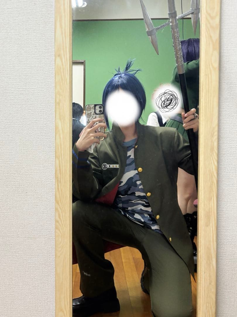 【ウィッグ付】家庭教師REBORN! 六道骸 制服 コスプレ XLサイズ