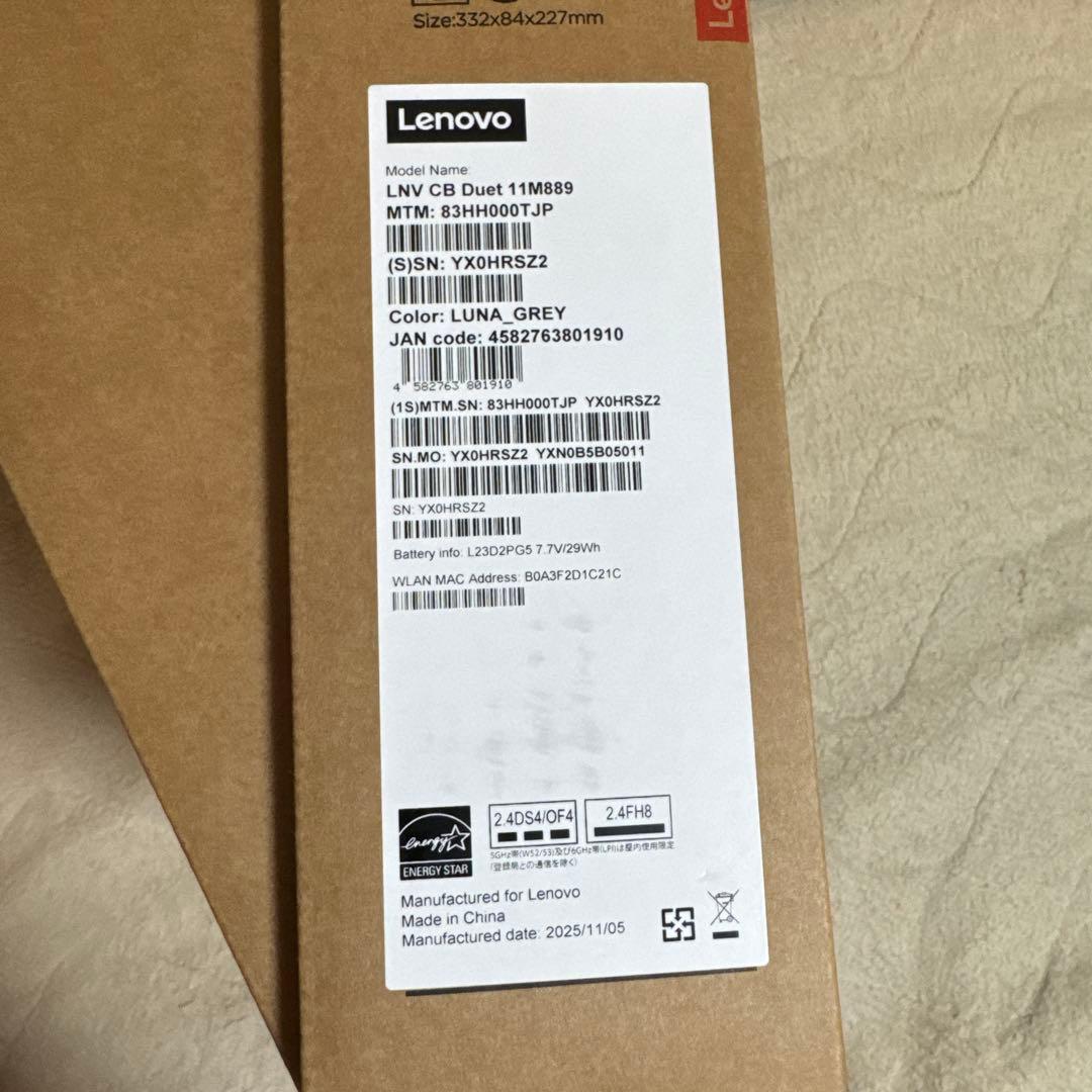 Chromebook本体 Lenovo Chromebook CB Duet 11M889