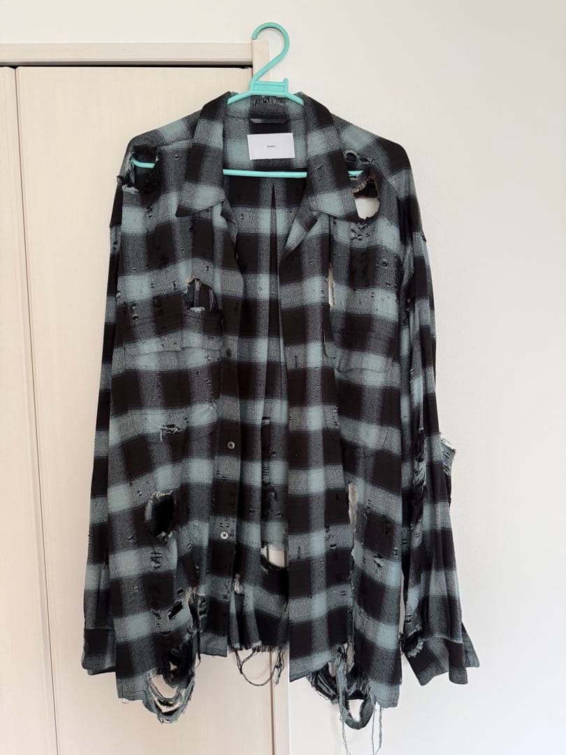 トップス SUGARHILL BURNT OMBRE PLAID BLOUSE 23SS