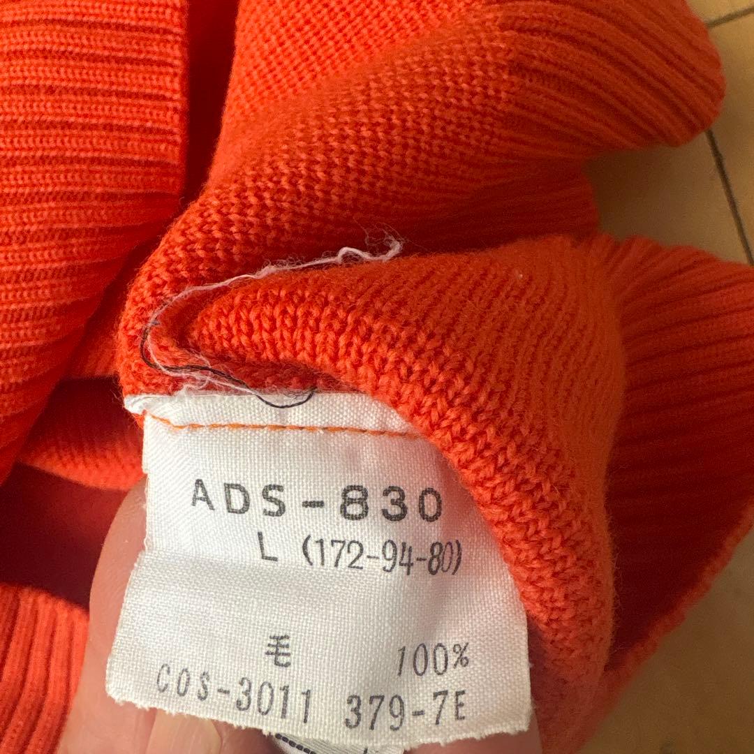 デサント社製 adidas アディダス ヘンリーネックニット