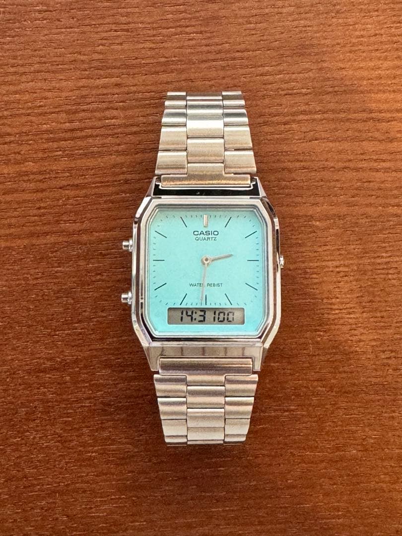 CASIO AQ-230A-2A2MQYJF ティファニー　ブルー