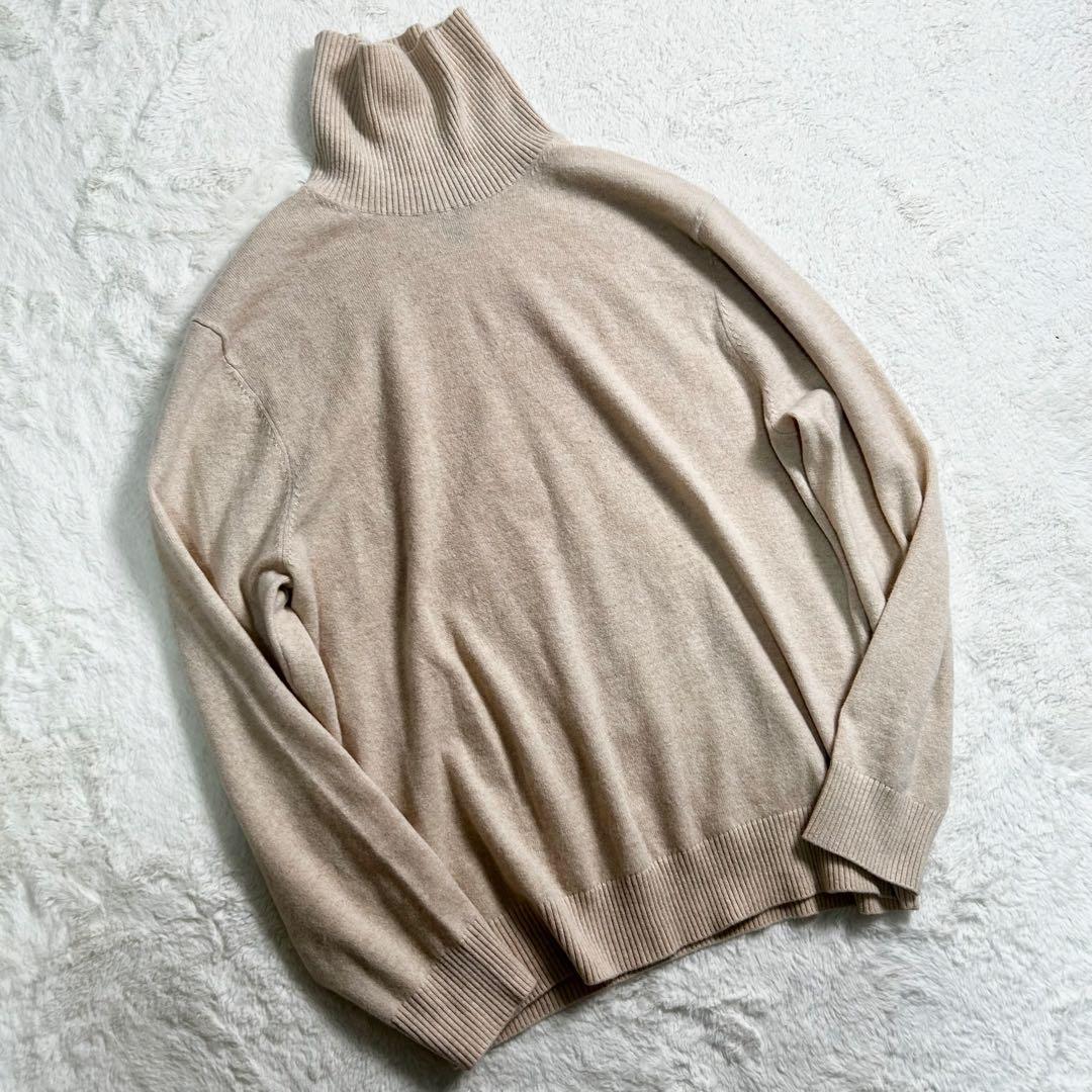 希少✨Lands’ End カシミヤ 100% タートルネックニット　XL