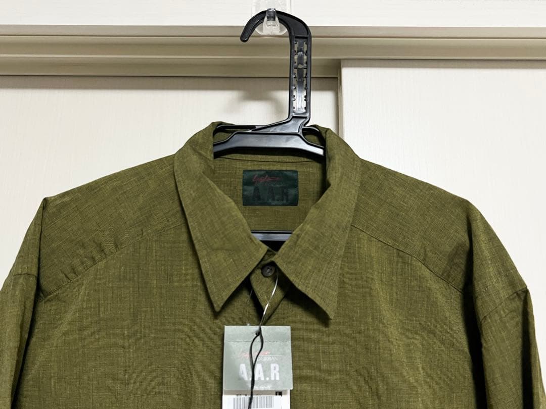 未使用品 Yohji Yamamoto A.A.R L ドレスシャツ カーキ