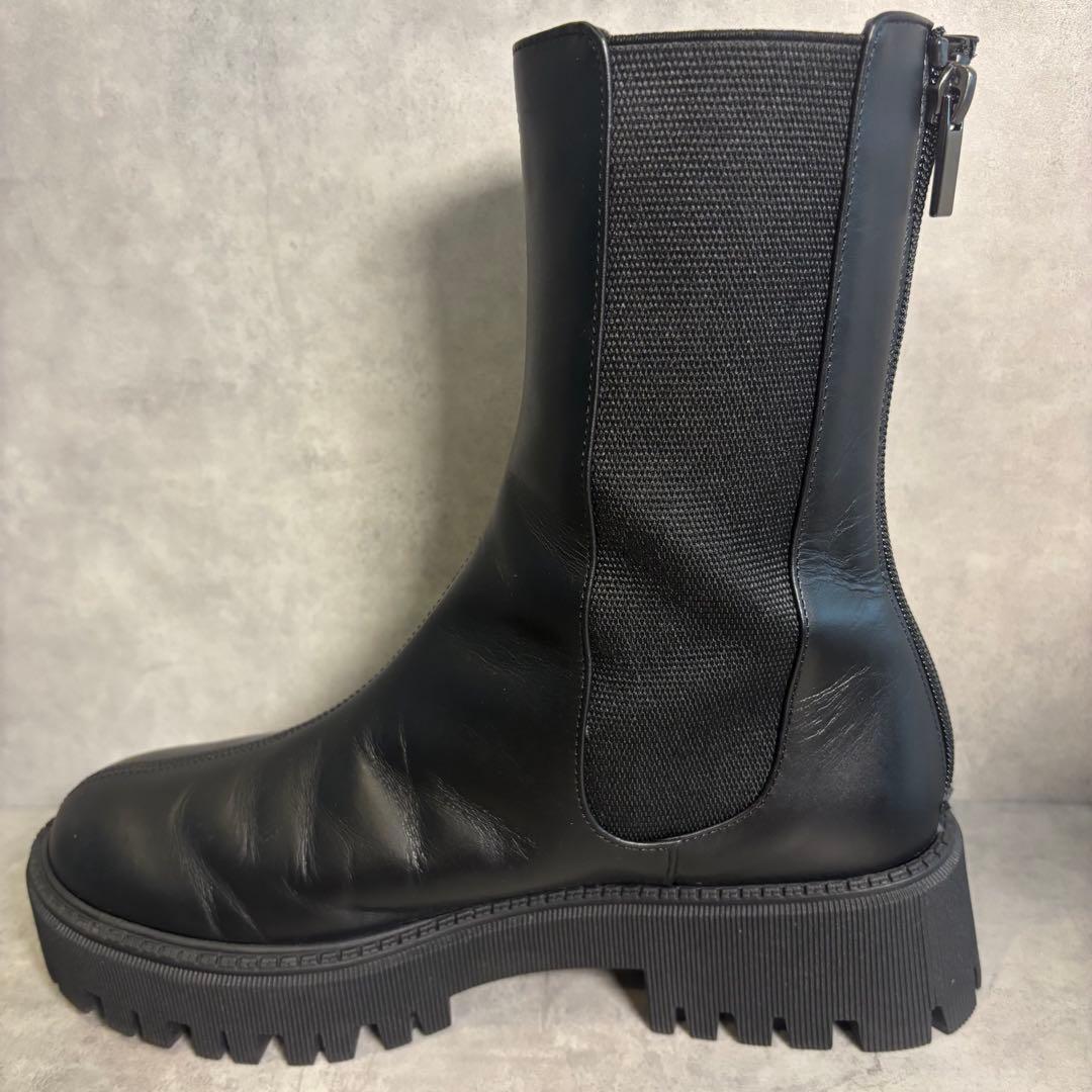 未使用級 Whim Gazette THE PAUSE レザーサイドゴアブーツ