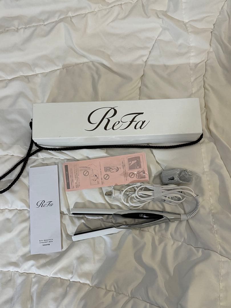 ★セール★ 美品　ReFa ストレートヘアアイロン ホワイト/シルバー