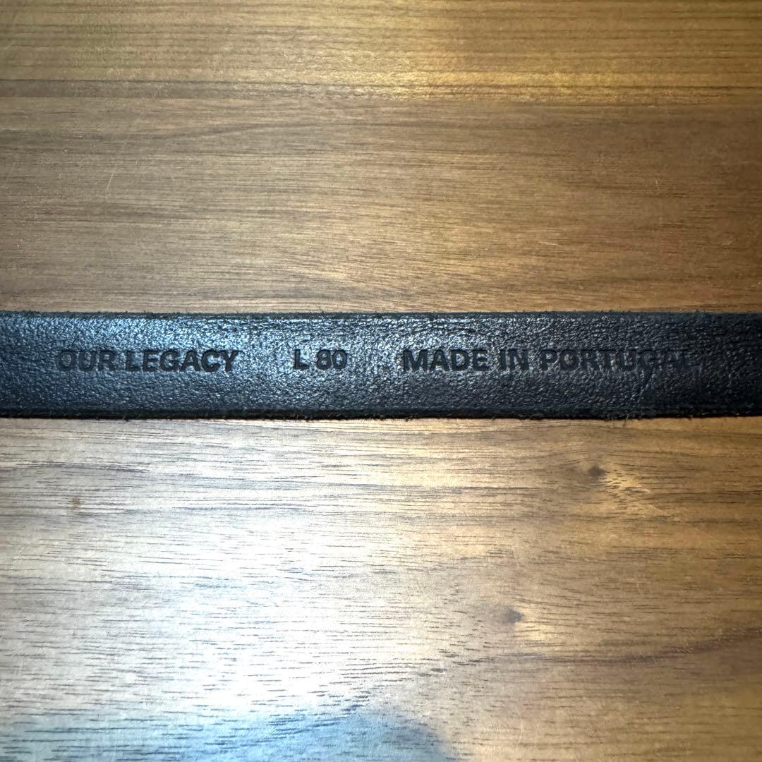 OUR LEGACY アワーレガシー 2CM BELT / BLK 80