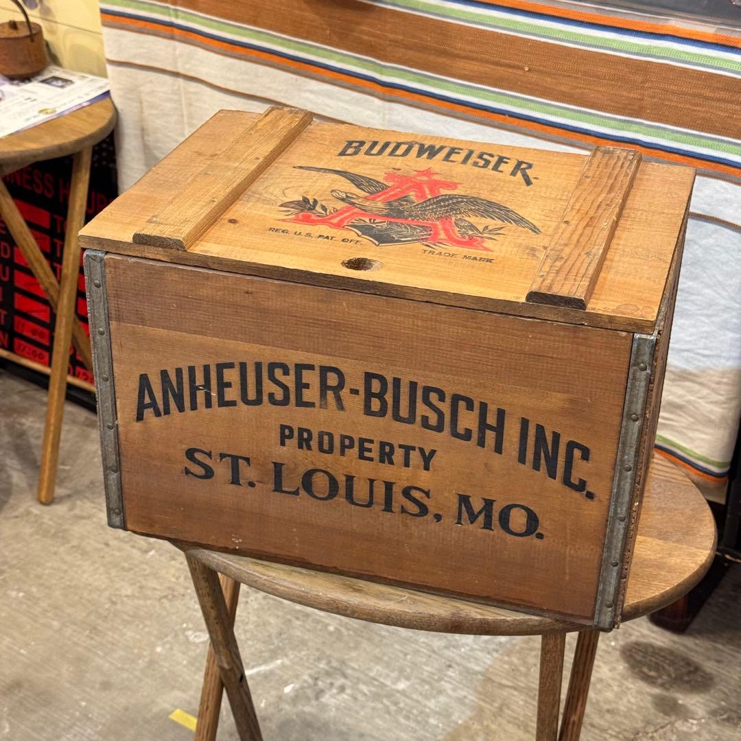 【超美品】Budweiser ヴィンテージ木箱