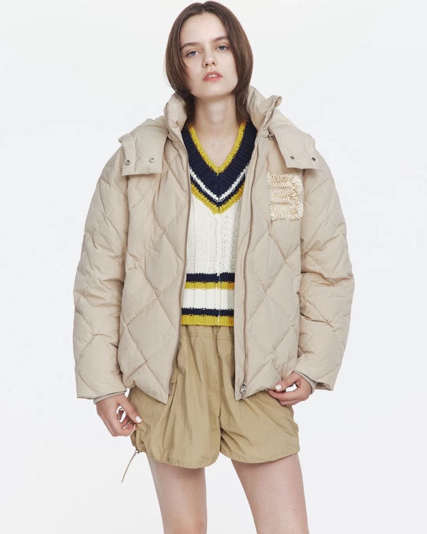 ジャケット・アウター BIBIY AVERY DOWN JACKET BEIGE