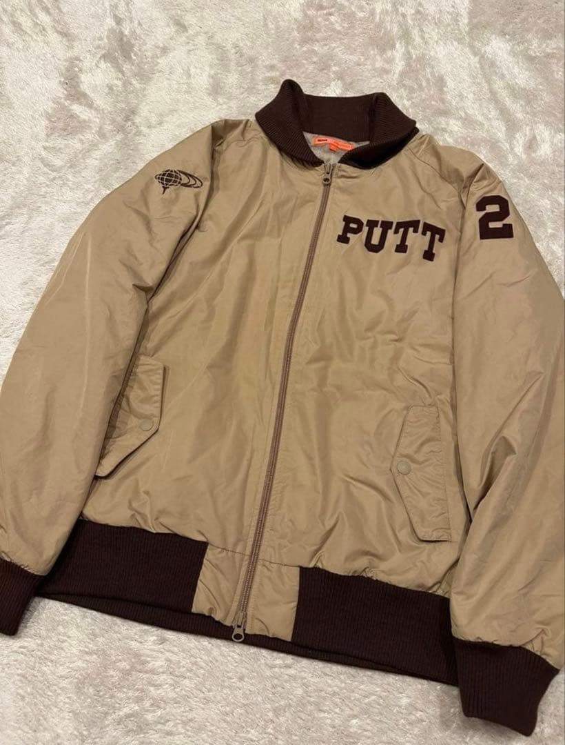 特大XL BEAMS GOLF ジャケット　ブルゾン　メンズ　中綿　ゴルフウェア