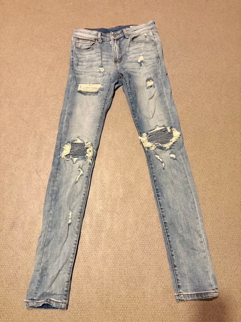 mnmlライトブルースキニーデニム