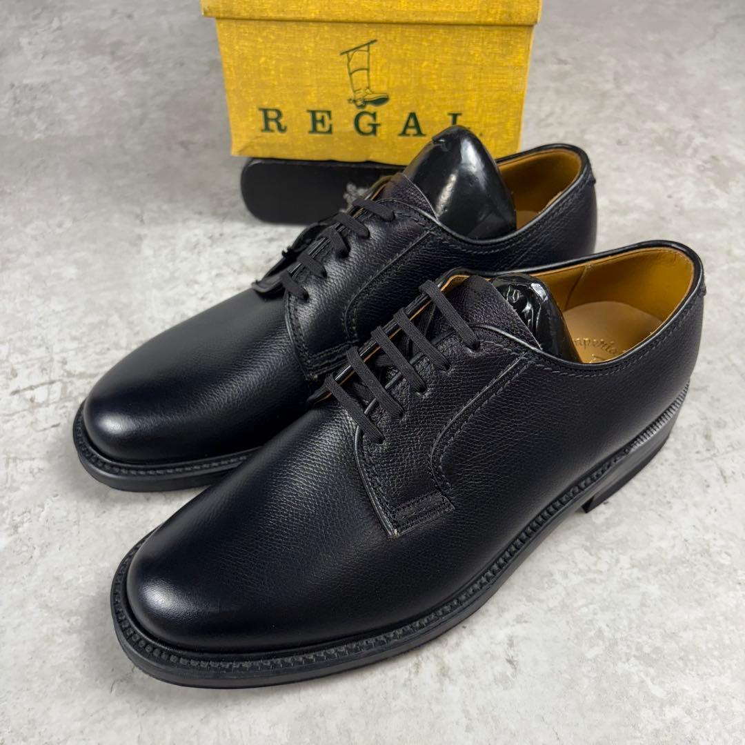 未使用品　REGAL リーガル　レザー　ダービー　　レザー　シューズ　黒