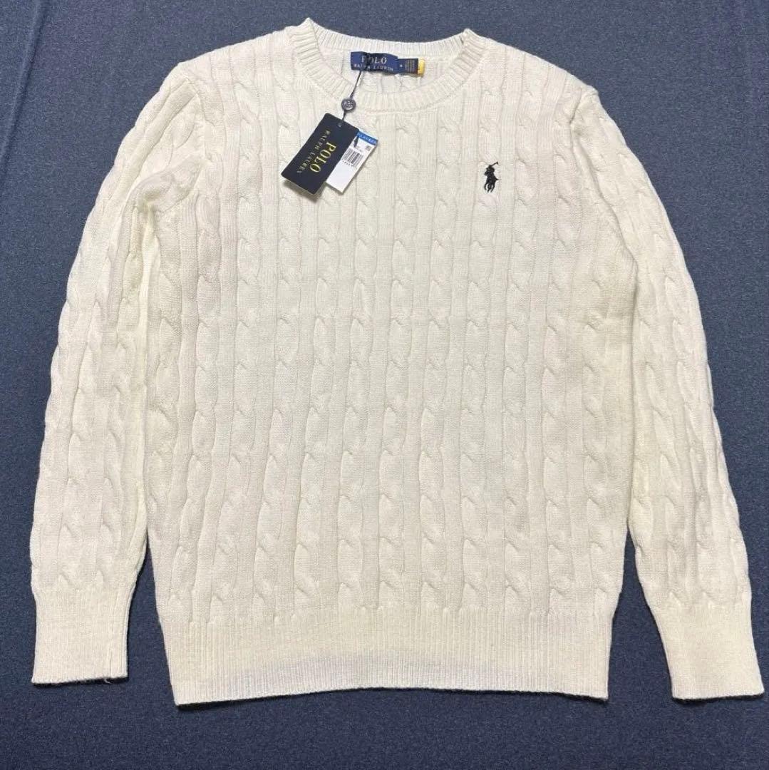 の*ぶ様 【新品タグ付】POLO RALPH LAUREN ケーブルニット コッ