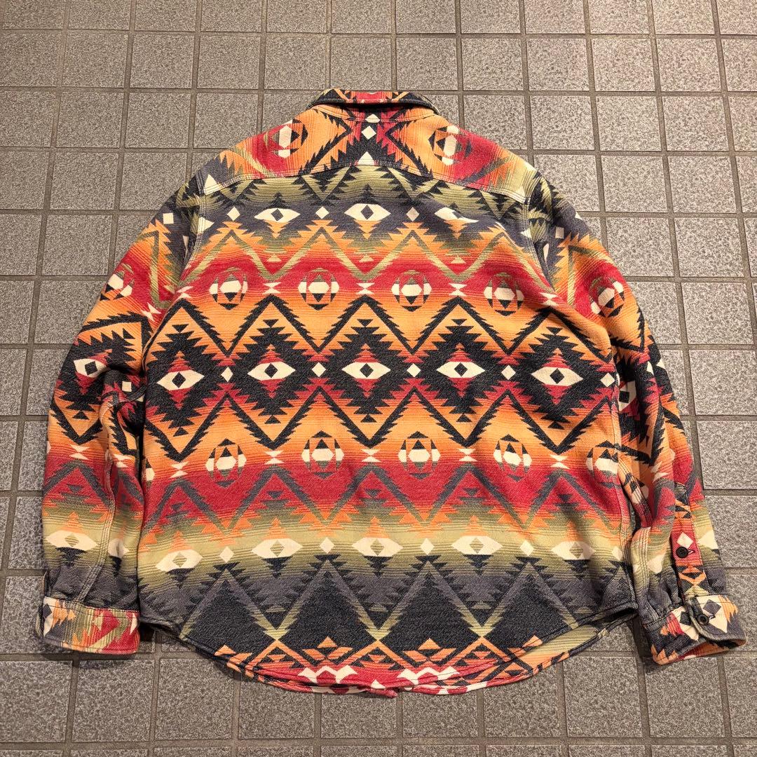 【希少】ラルフローレン ネイティブ柄 ネルシャツ XXL