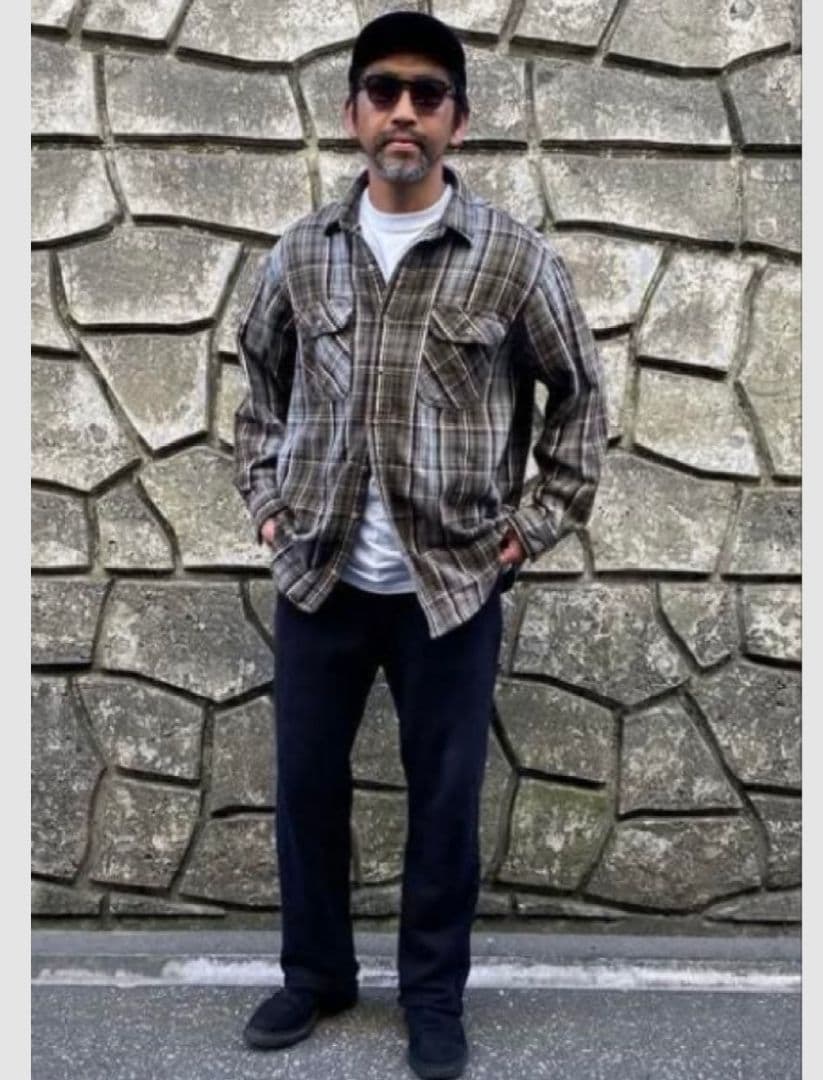 カーハート ネルシャツ メンズ M チェック ヴィンテージ 長袖シャツ 大人気