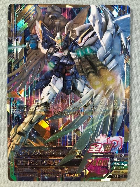 ガンダムトライエイジ　美品　TKR1-025　P　ウイングガンダムゼロ（EW版）