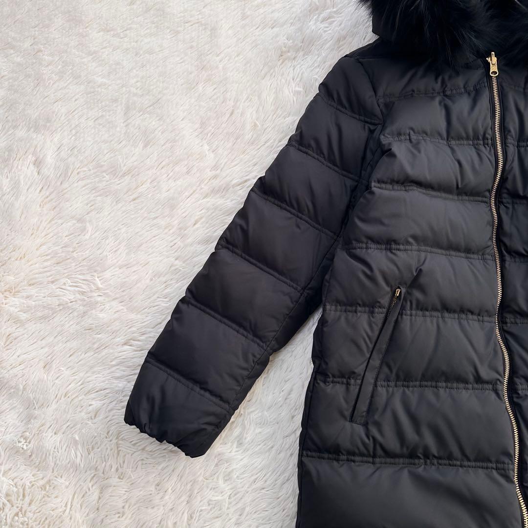 ドゥーズィエムクラス リバーシブルダウンジャケット 2way ラクーンファー 黒