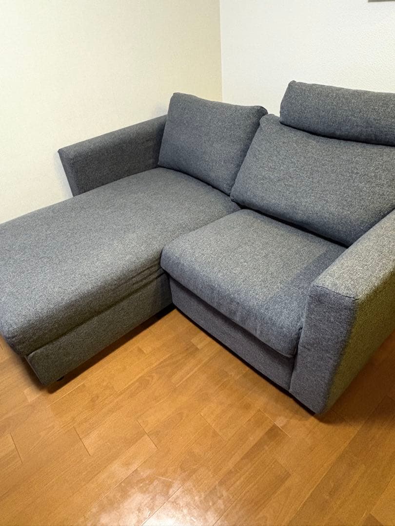 最終値下！ヴィムレ　VIMLE ikea グレー ファブリック ソファ 収納付き