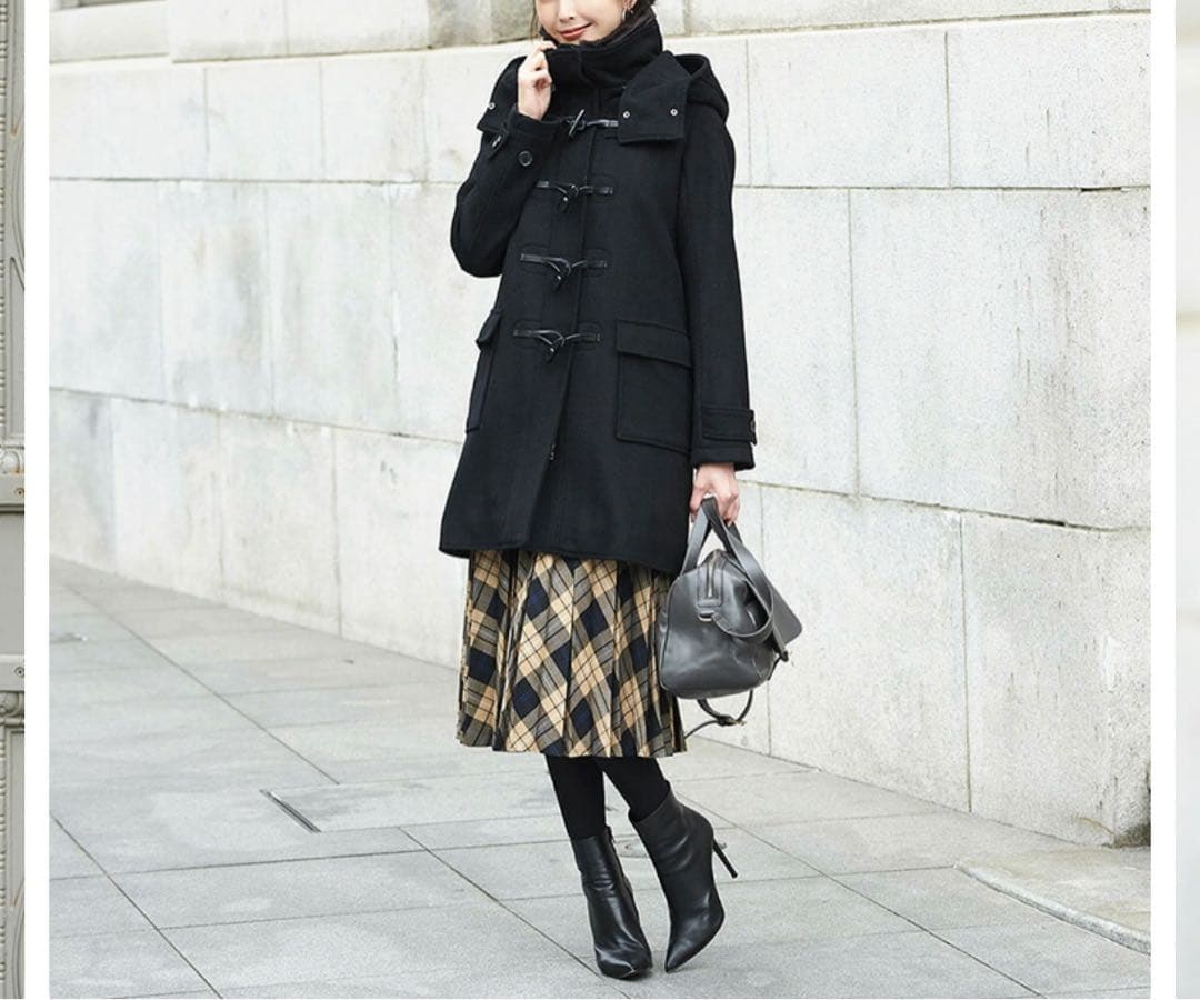 完売色　RUIRUE BOUTIQUE ラビットファーミドルダッフルコート