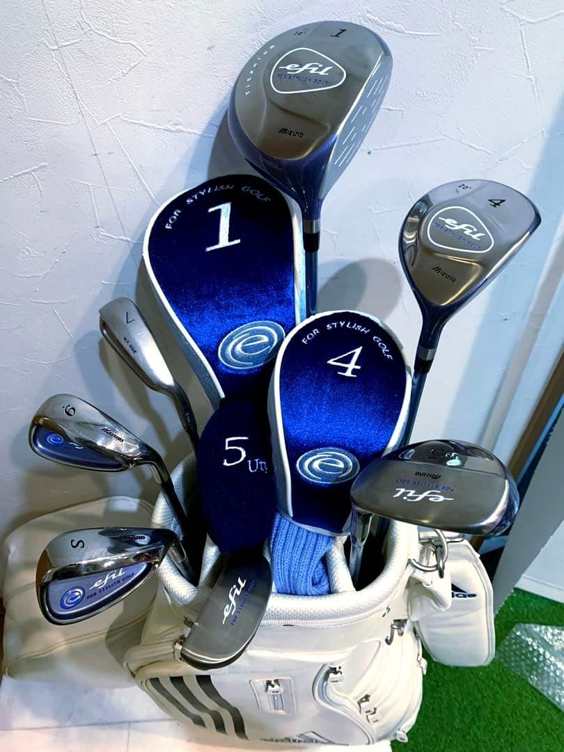 美品　ミズノ　MIZUNO エフィル　レディースゴルフクラブ セット　アディダス