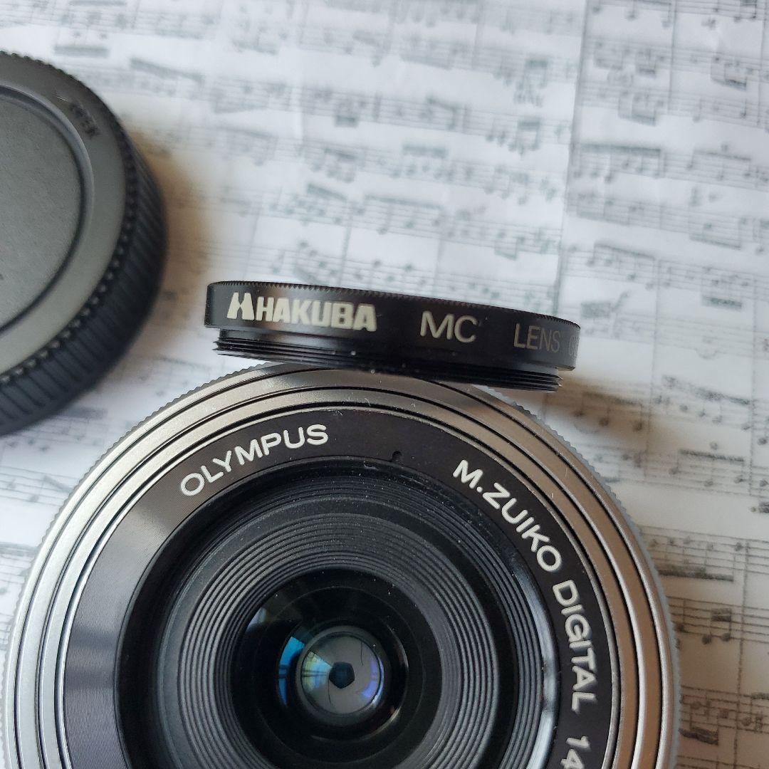 オリンパス　作動品 14-42mm パンケーキレンズ　フィルター付