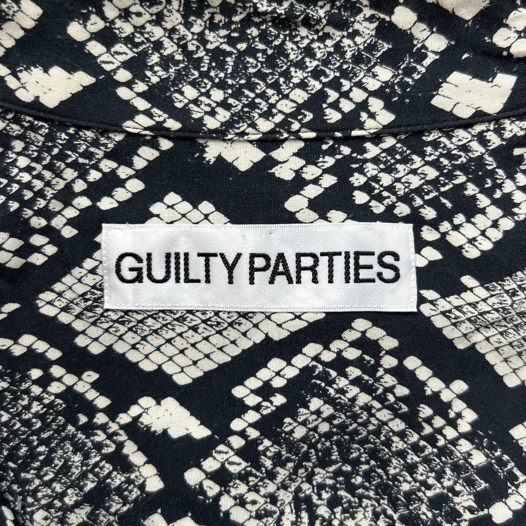 3414M【美品】ワコマリア☆蛇/パイソン柄 長袖ハワイアンシャツ 人気カラー