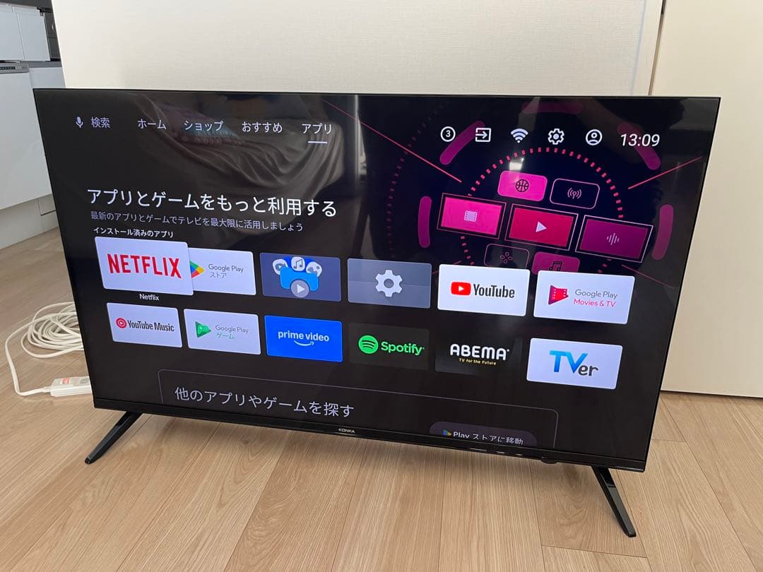 【送料込】KONKA 43型4K チューナーテレビ UM43QR680N