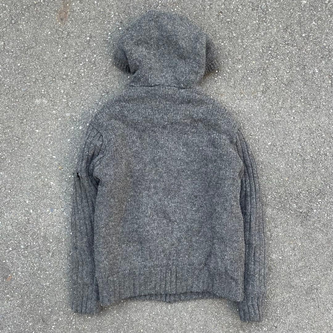 【真贋不明】Stone  ストーンアイランド ジップニットフーディ