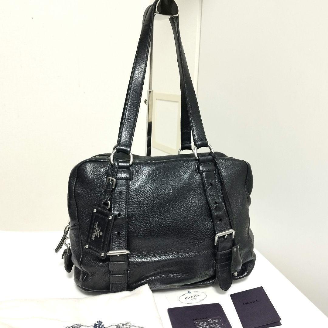 美品☆　PRADA　archive　市川隼基さん着用モデル　オールレザー　バッグ