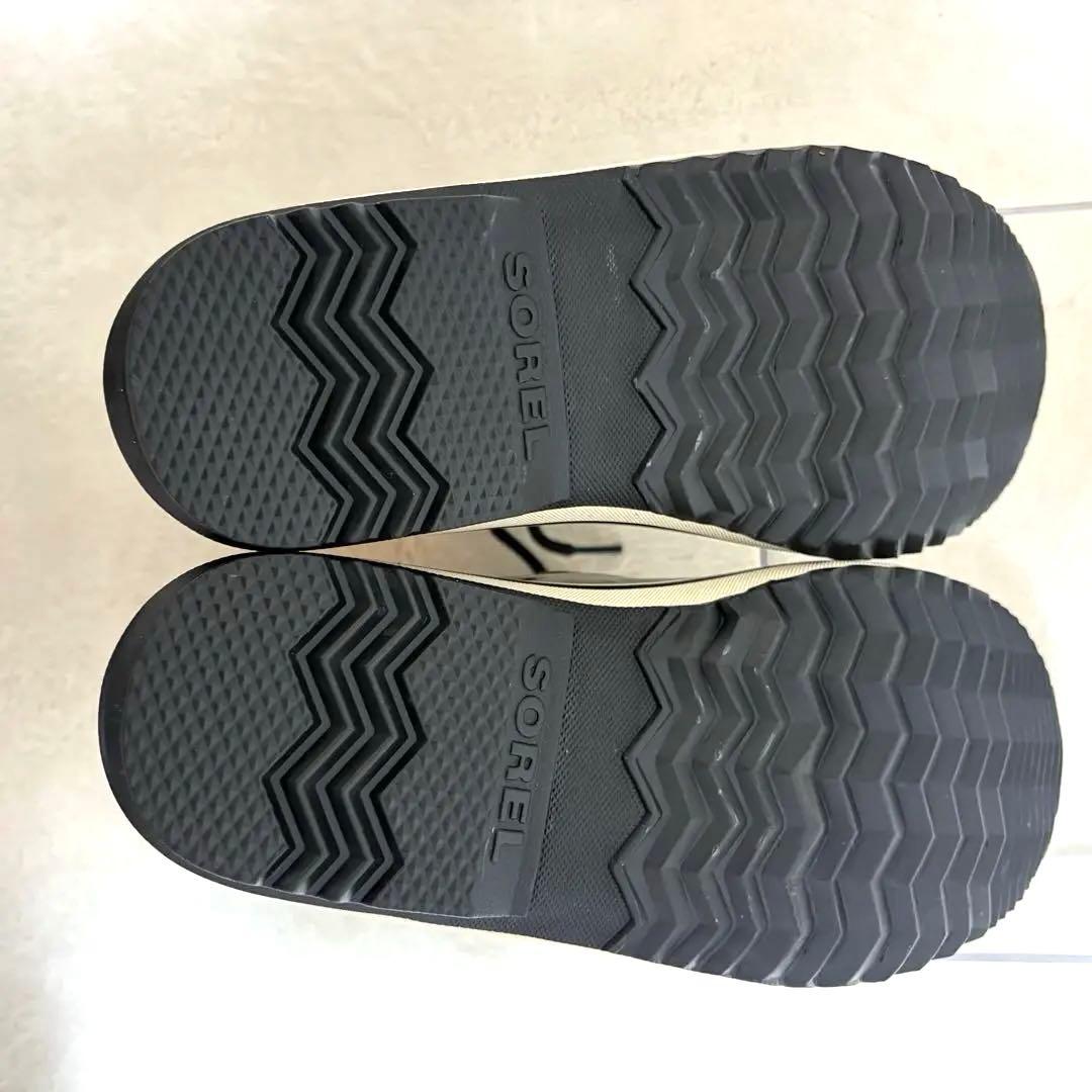 SOREL TIVOLI ソレル ティボリ スノーブーツ 黒 ベージュ 23cm