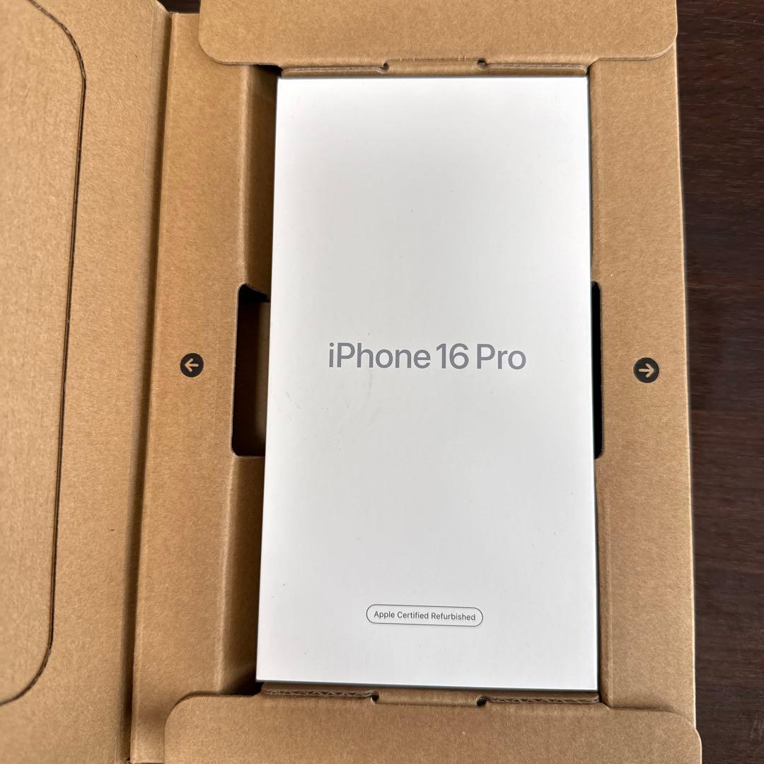 iPhone16Pro512GB ホワイトチタニウム　【整備済品・未開封】