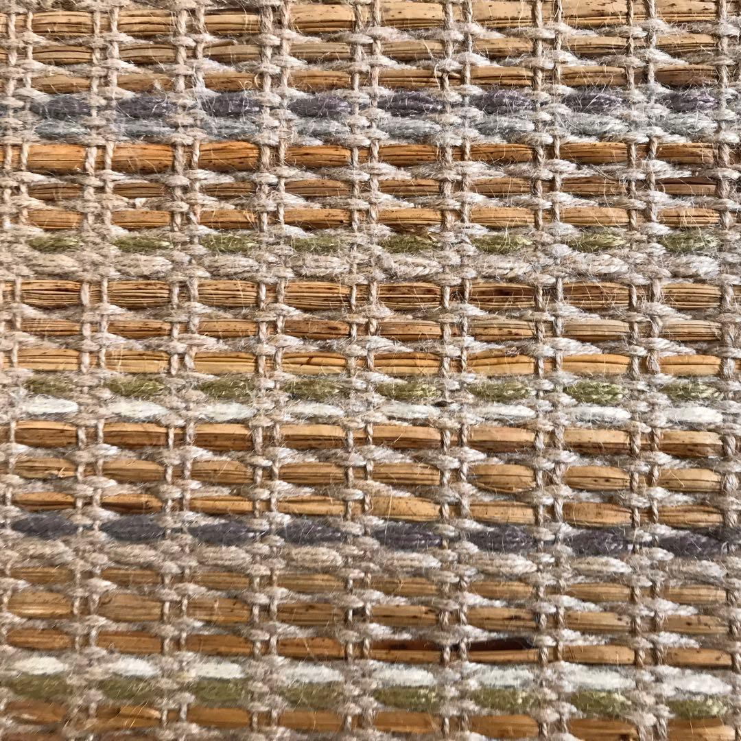 超レア 143x204cm 1.5畳 麻と水草 ラグ ラグマット 夏用 平織り