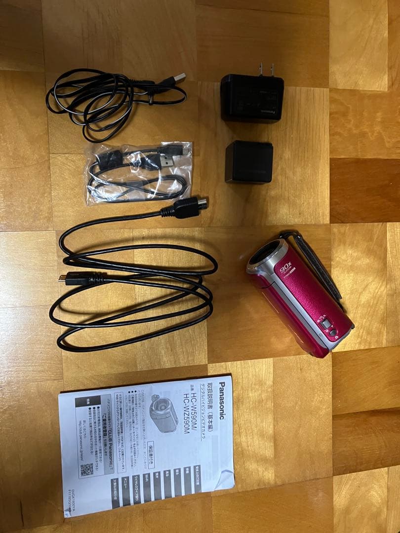 【ゆんす】Panasonic HC-W590M ピンク ビデオカメラ