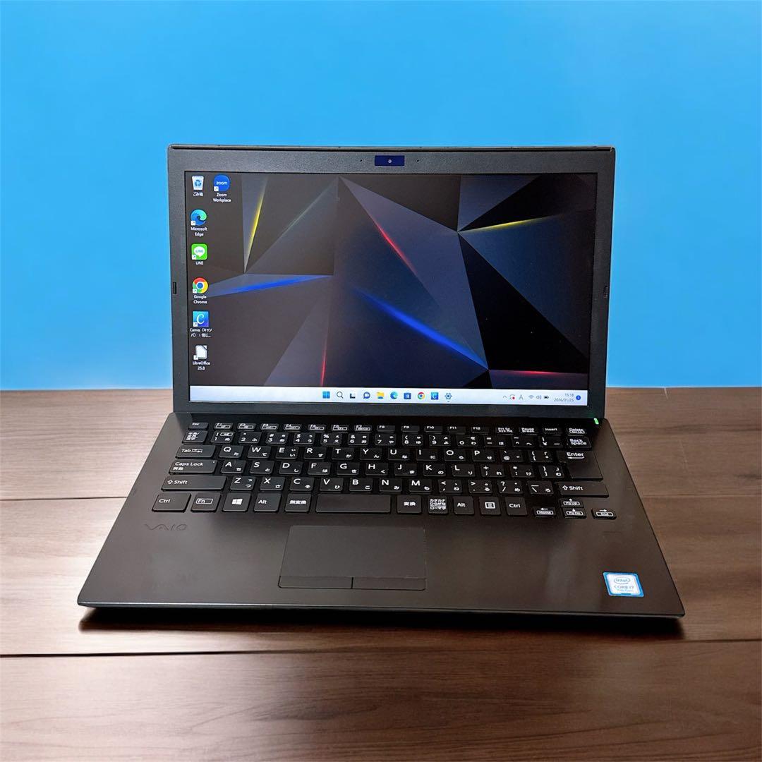 【限定価格】高性能i7＆爆速SSD/メモリ16GB✨VAIO 軽量ノートパソコン