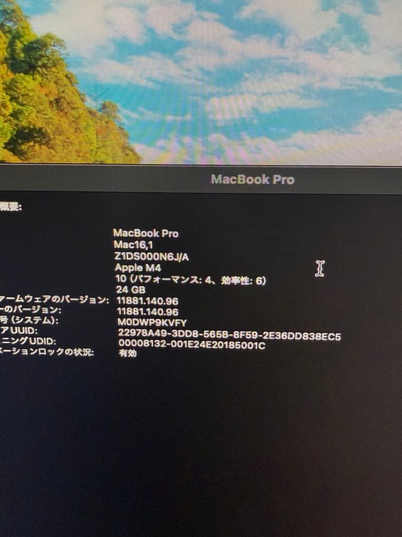 MacBook Pro M4 14インチ RAM24GB SSD512GB