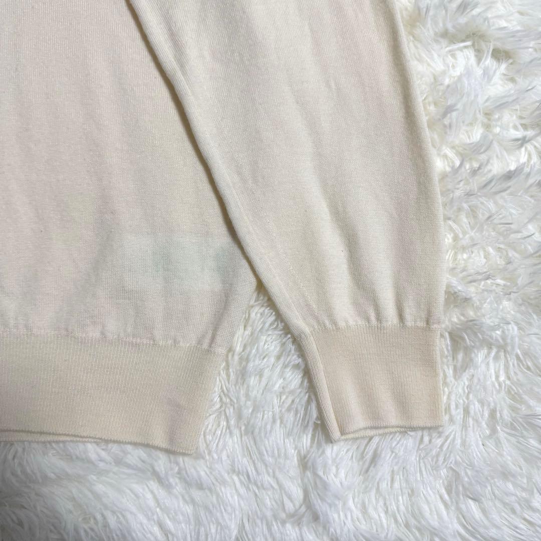 JOHN SMEDLEY メリノウール モックネックニット Mサイズ アイボリー