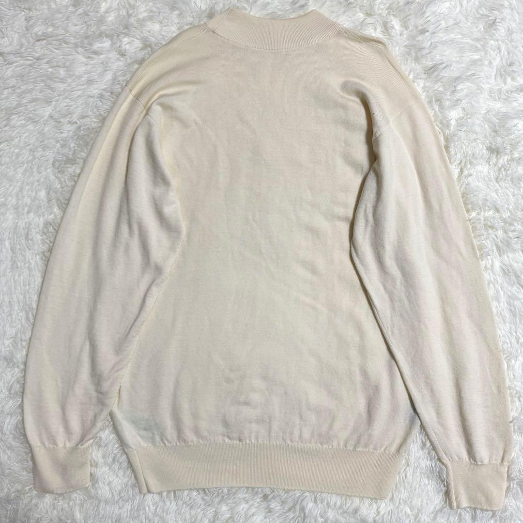 JOHN SMEDLEY メリノウール モックネックニット Mサイズ アイボリー