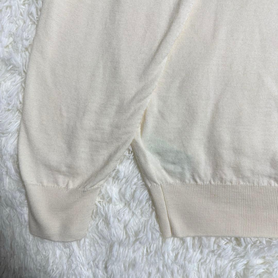 JOHN SMEDLEY メリノウール モックネックニット Mサイズ アイボリー