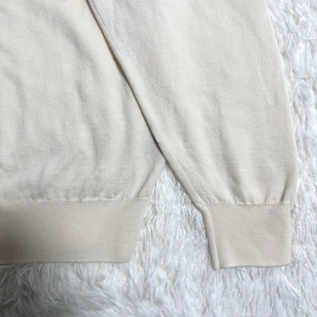 JOHN SMEDLEY メリノウール モックネックニット Mサイズ アイボリー