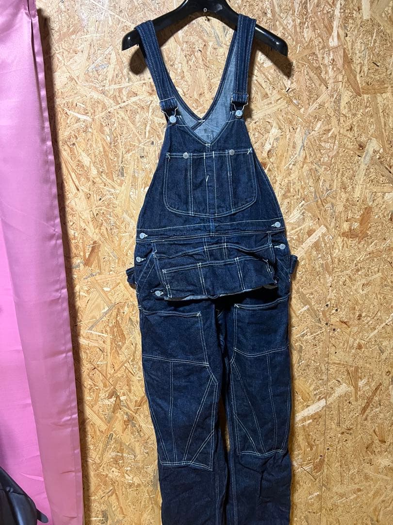 ★希少★EVISU エヴィス カンガルー デニムオーバーオール 32