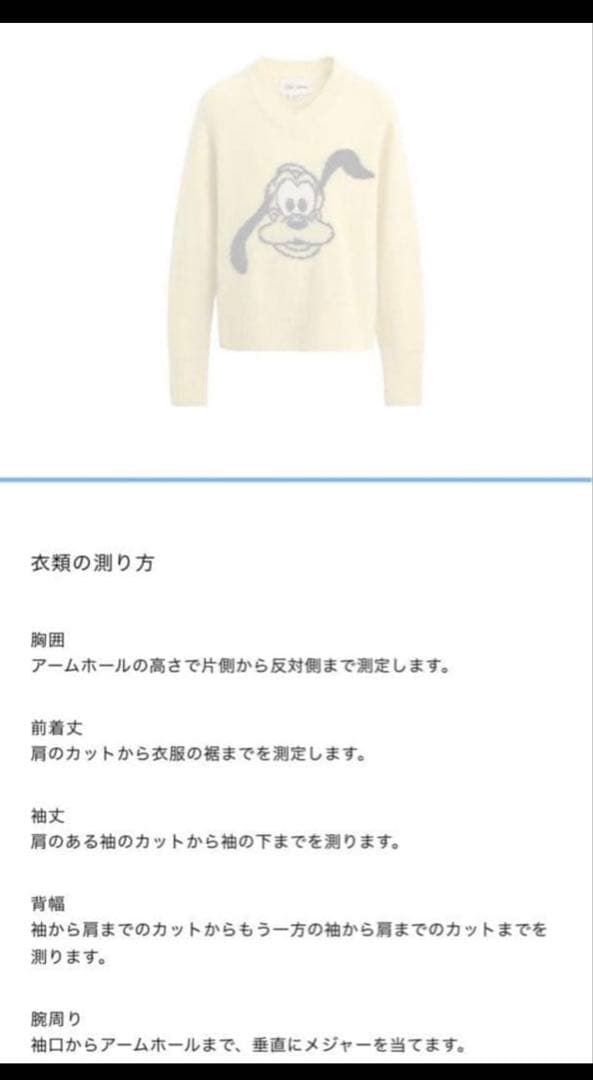 美品HARRYLAMBERT FOR ZARA×DISNEY プルートニットM