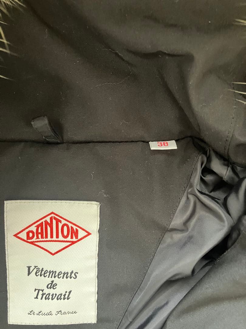 DANTON ダウンジャケット ショート丈M ブラック 38