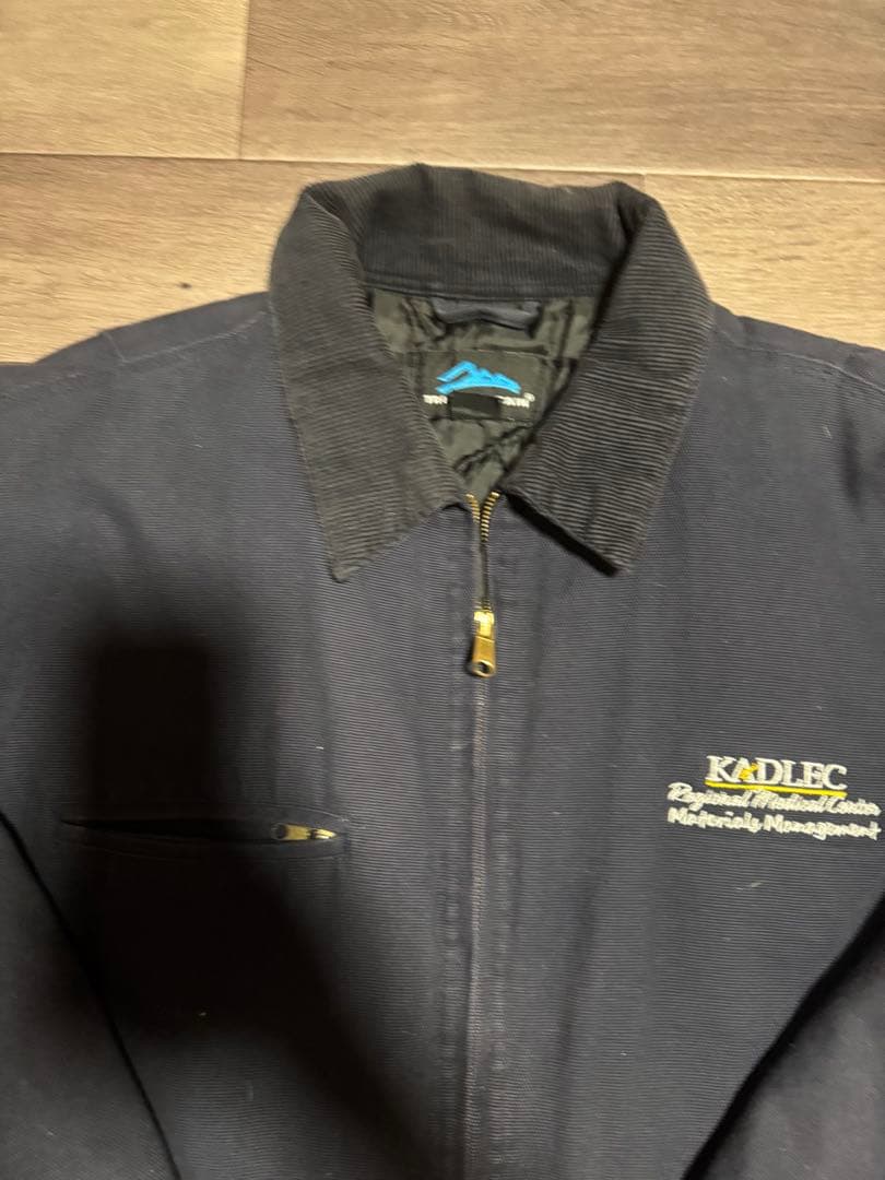 ダックジャケット　古着　ネイビー　L ブルゾン